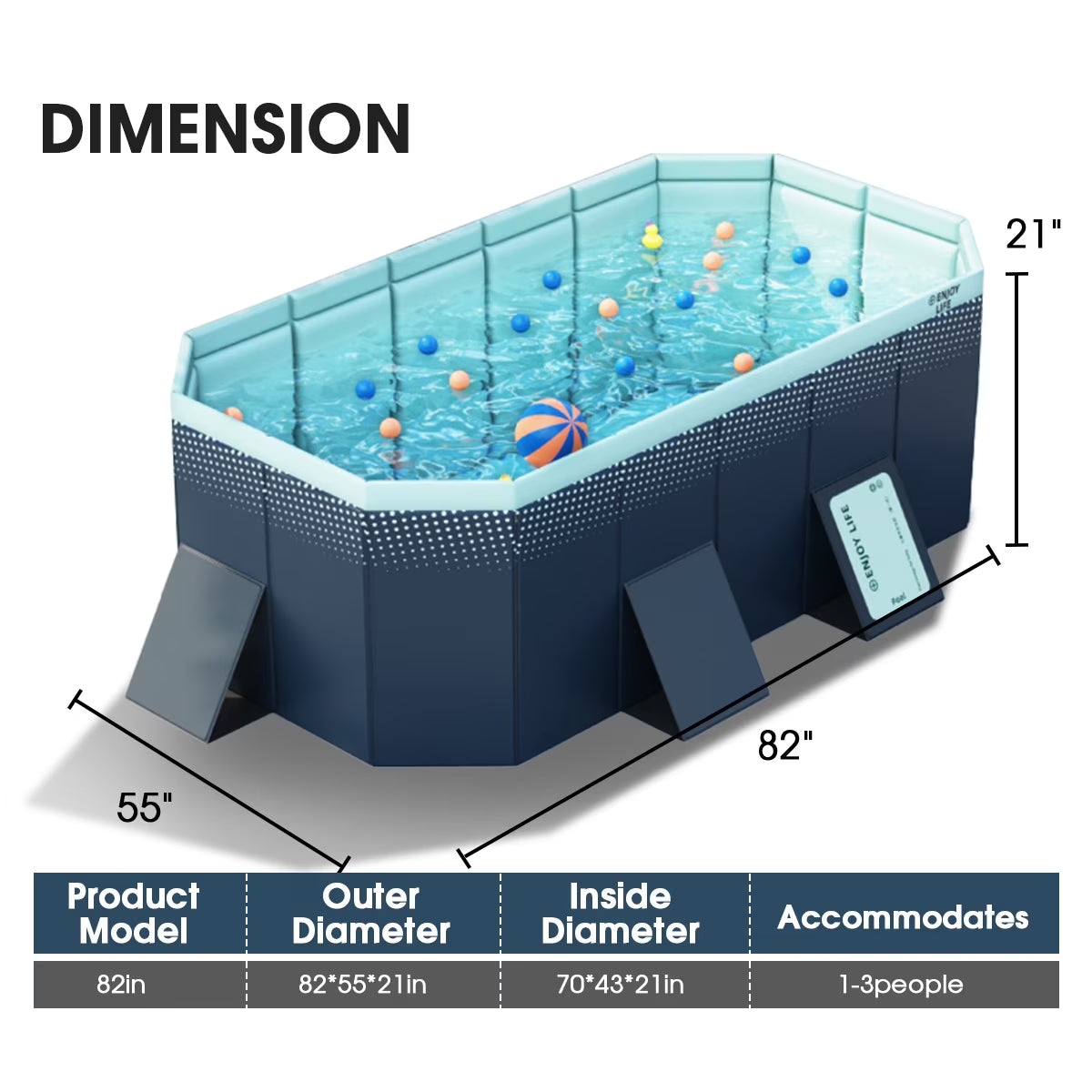 Liyufly Foldable Swimming Pool